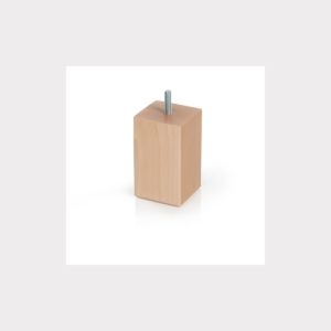 SQUARE WOODEN LEG  LACQUERED  BEECH