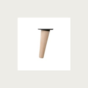 CONICAL INCLINED LEG 150MM WOOD RAW