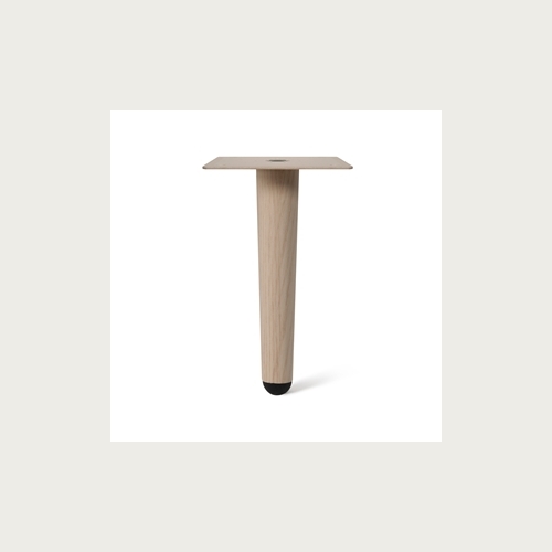 METAL CONICAL LEG STRAIGHT 150MM NATURAL BEECH FINISH