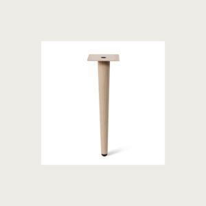 METAL CONICAL LEG STRAIGHT 300MM NATURAL BEECH FINISH