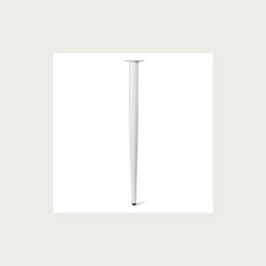 METAL CONICAL LEG STRAIGHT 710MM WHITE FINISH