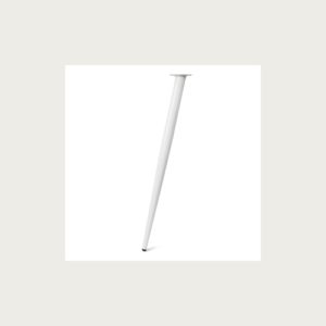 METAL CONICAL LEG INCLINED 710MM WHITE FINISH
