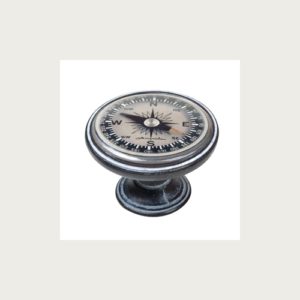 KNOB 37MM WASHED RUST COMPASS 4