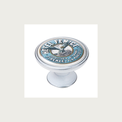 KNOB 37MM PATINATED SILVER HOTEL FENICE