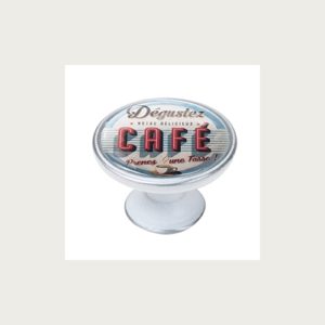 KNOB 37MM PATINATED SILVER CAFE