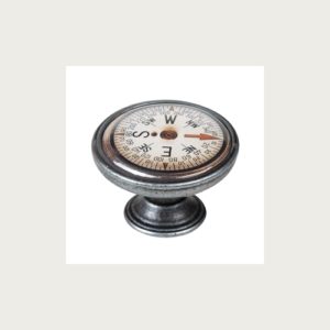 KNOB 37MM OLD SILVER COMPASS 3