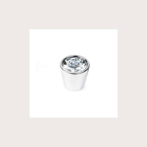 CONICAL KNOB 20MM INLAID GLASS