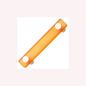 ORANGE WITH DULL CHROME FURNITURE HANDLE YOUTH DESIGN