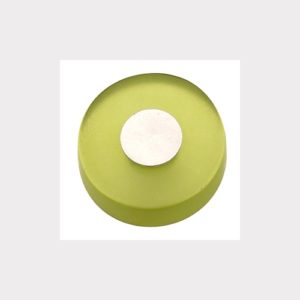 GREEN METACRYLATE WITH DULL CHROME FURNITURE KNOB YOUTH DESIGN