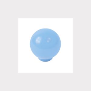 BALL ABS 24MM BABY BLUE SHINY FINISH FURNITURE KNOB YOUTH DESIGN