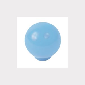 BALL ABS 29MM BABY BLUE SHINY FINISH FURNITURE KNOB YOUTH DESIGN