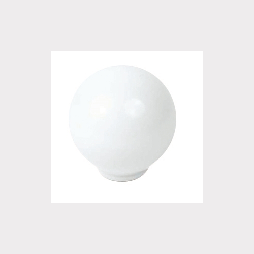 BALL ABS 29MM WHITE SHINY FINISH FURNITURE KNOB YOUTH DESIGN