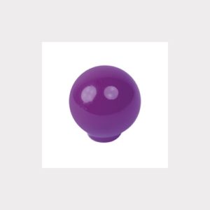 BALL ABS 24MM VIOLET SHINY FINISH FURNITURE KNOB YOUTH DESIGN