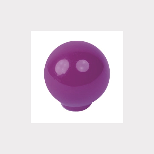 BALL ABS 29MM VIOLET SHINY FINISH FURNITURE KNOB YOUTH DESIGN