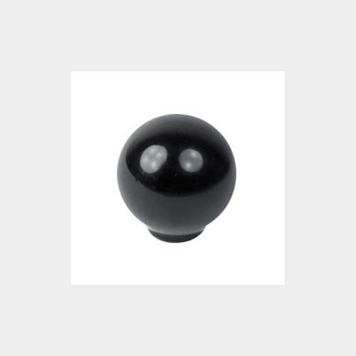 BALL ABS 24MM BLACK SHINY FINISH FURNITURE KNOB YOUTH DESIGN