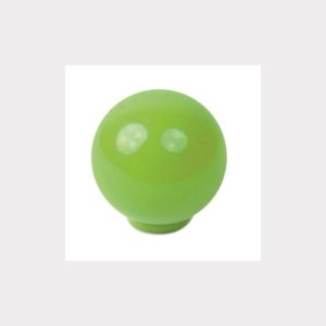 BALL ABS 29MM  GREEN PISTACCHIO SHINY FINISH FURNITURE KNOB YOUTH DESIGN