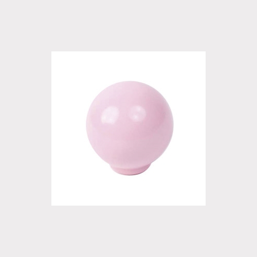 BALL ABS 24MM PINK SHINY FINISH FURNITURE KNOB YOUTH DESIGN