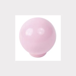 BALL ABS 34MM PINK SHINY FINISH FURNITURE KNOB YOUTH DESIGN