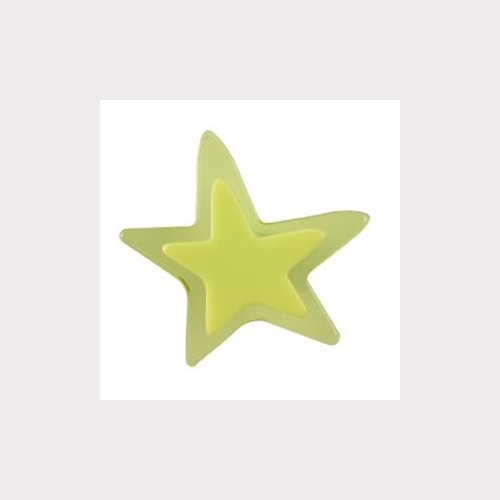 GREEN STAR. METHACRYLATE FURNITURE KNOB YOUTH DESIGN