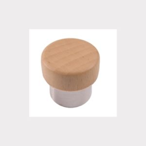 NATURAL FURNITURE KNOB FURNITURE HANDLE WITH MATT CHROME FITTING YOUTH DESIGN