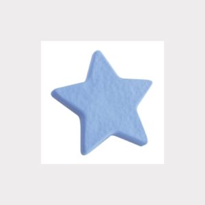 LIGHT BLUE STAR. PLASTIC FURNITURE KNOB BABY BEDROOM