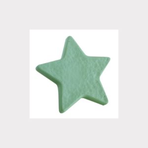 GREEN STAR. PLASTIC FURNITURE KNOB BABY BEDROOM