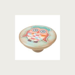 KNOB 50MM ABS WITH DESIGN OWL 2