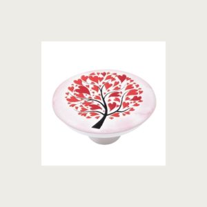 KNOB 50MM ABS WITH DESIGN RED TREE