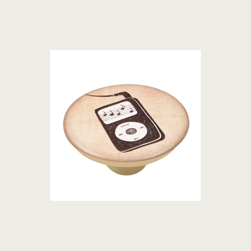 KNOB 50MM ABS WITH DESIGN MUSIC 3