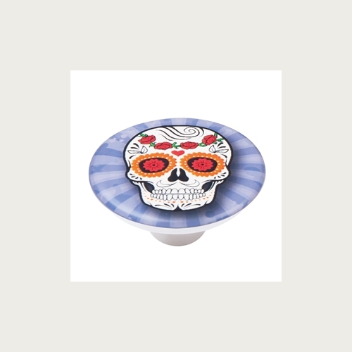 KNOB 50MM ABS WITH DESIGN SKULL 1