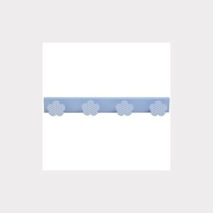 HANGER - 4 SKY BLUE CLOUDS WITH WHITE SPOTS - SKY BLUE BASE BABY BEDROOM