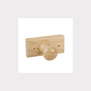 HANGER 1 KNOB PINE LACQUERED NATURAL