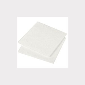 SET OF 2 WHITE ADHESIVE FELTS 85X100MM FOR FURNITURE CHAIR TABLE LEGS