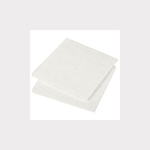 SET OF 2 WHITE ADHESIVE FELTS 85X100MM FOR FURNITURE CHAIR TABLE LEGS