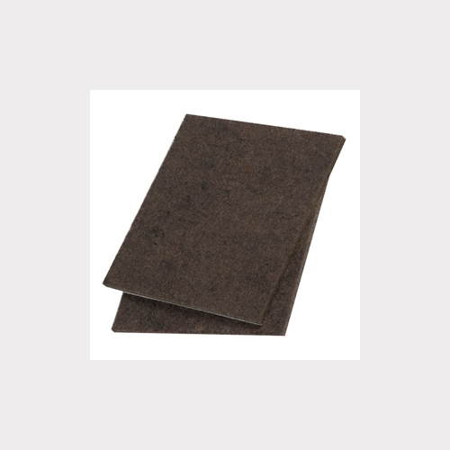 SET OF 2 BROWN ADHESIVE FELTS 85X100MM FOR FURNITURE CHAIR TABLE LEGS